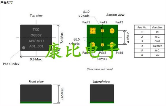 TXC晶振集团发表微型化恒温晶体振荡器OG晶振系列详解