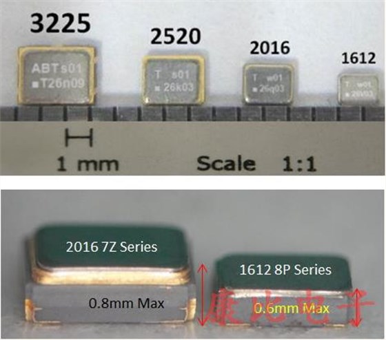 TXC晶振具备温度补偿控制功能1612系列精品详情