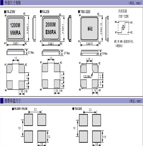 FA-238V晶振,Q22FA23V0002200晶振,3225石英晶振