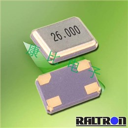 RH100-25.000-18-F-TR,Raltron微处理器晶体,3225mm,25MHz