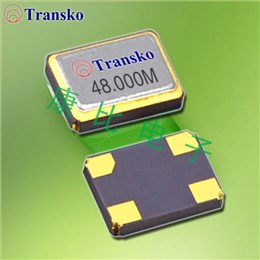Transko无源晶体,CS32H-F5020HM-16-48.000M-TR,CS32H,3225mm,48MHZ