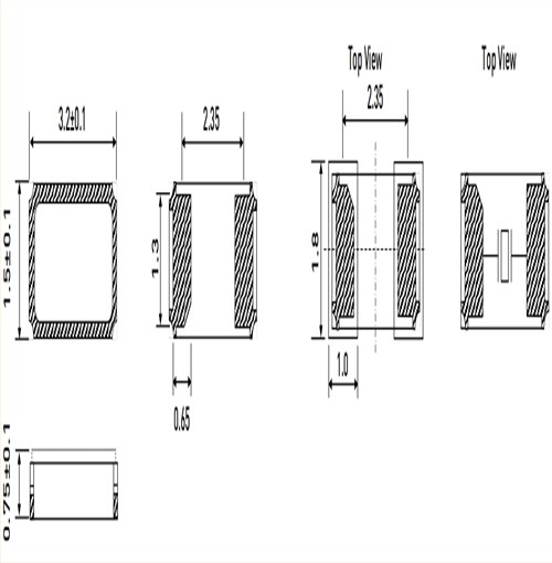 M3215A-32.768kHz-±20ppm-12.5pF,Petermann晶振,32.768KHZ,3215mm