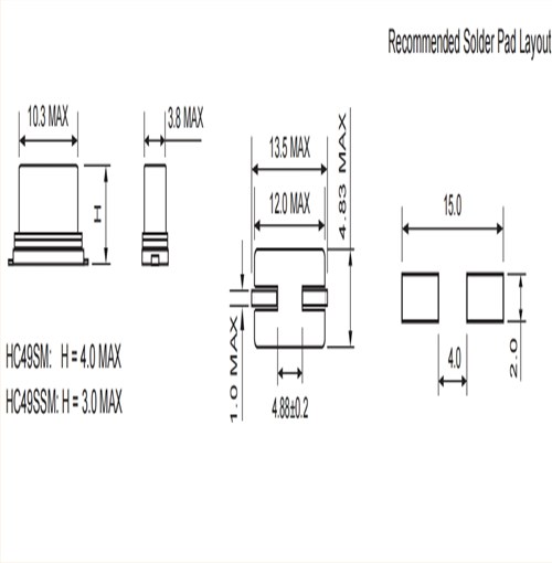 HC49SM-12M000-1C50B16,Fortiming石英晶振,HC49SM系列晶振,12MHZ