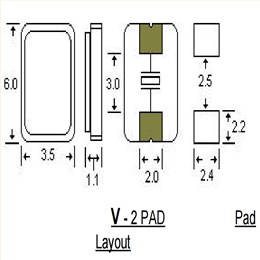 STD寻呼机晶振,6035mm,AAV27M000000FLH12H,27MHZ