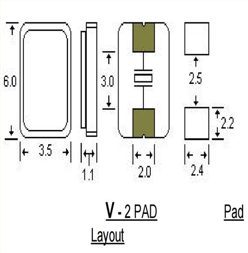 STD寻呼机晶振,6035mm,AAV27M000000FLH12H,27MHZ