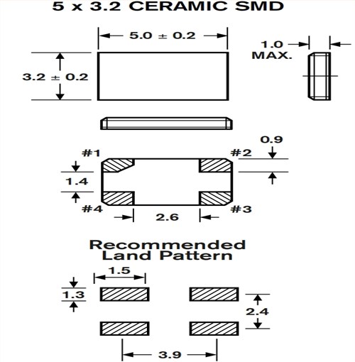 FMI石英振动子,FMXMC3S118HFB-30.000000M-CM,FMXMC3S系列,5032mm