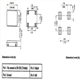 GED小尺寸振荡器,6035mm,SMD600.3C(E/D)-30.000MHz,SMD600系列晶振