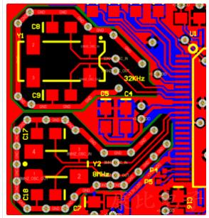 示例为STM32设计8MHZ石英晶体振荡器