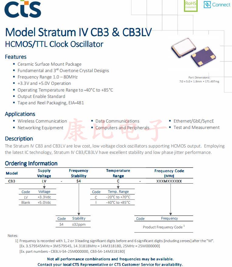 CTS CB3 & CB3LV 11